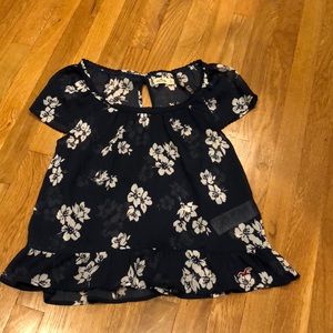 Sheer floral top
